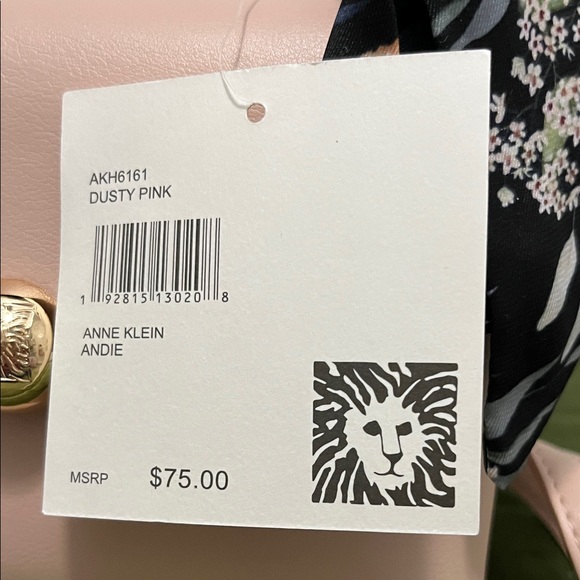 Anne Klein Blush Mini Bag with Floral Handle - Picture 9 of 9